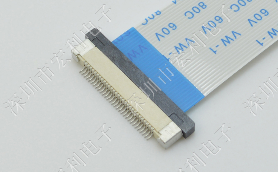 男人吃奶摸下挵进去啪啪麻豆 FFC/FPC扁平电缆插座 连接器 0.5MM连接器 60P 抽屉式 下接