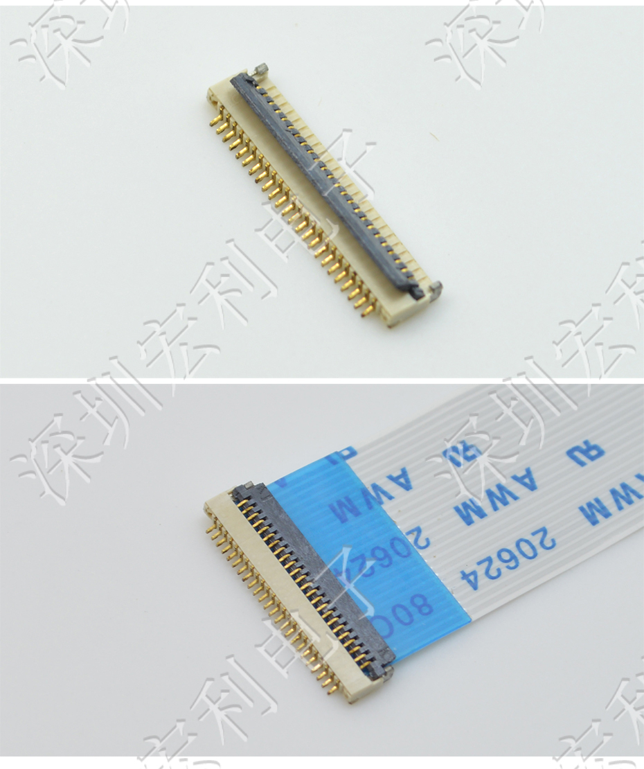 日韩麻豆少妇无码黄色电影 间距0.5mm 高H1.0 40P下接翻盖 SMT耐高温贴片连接器